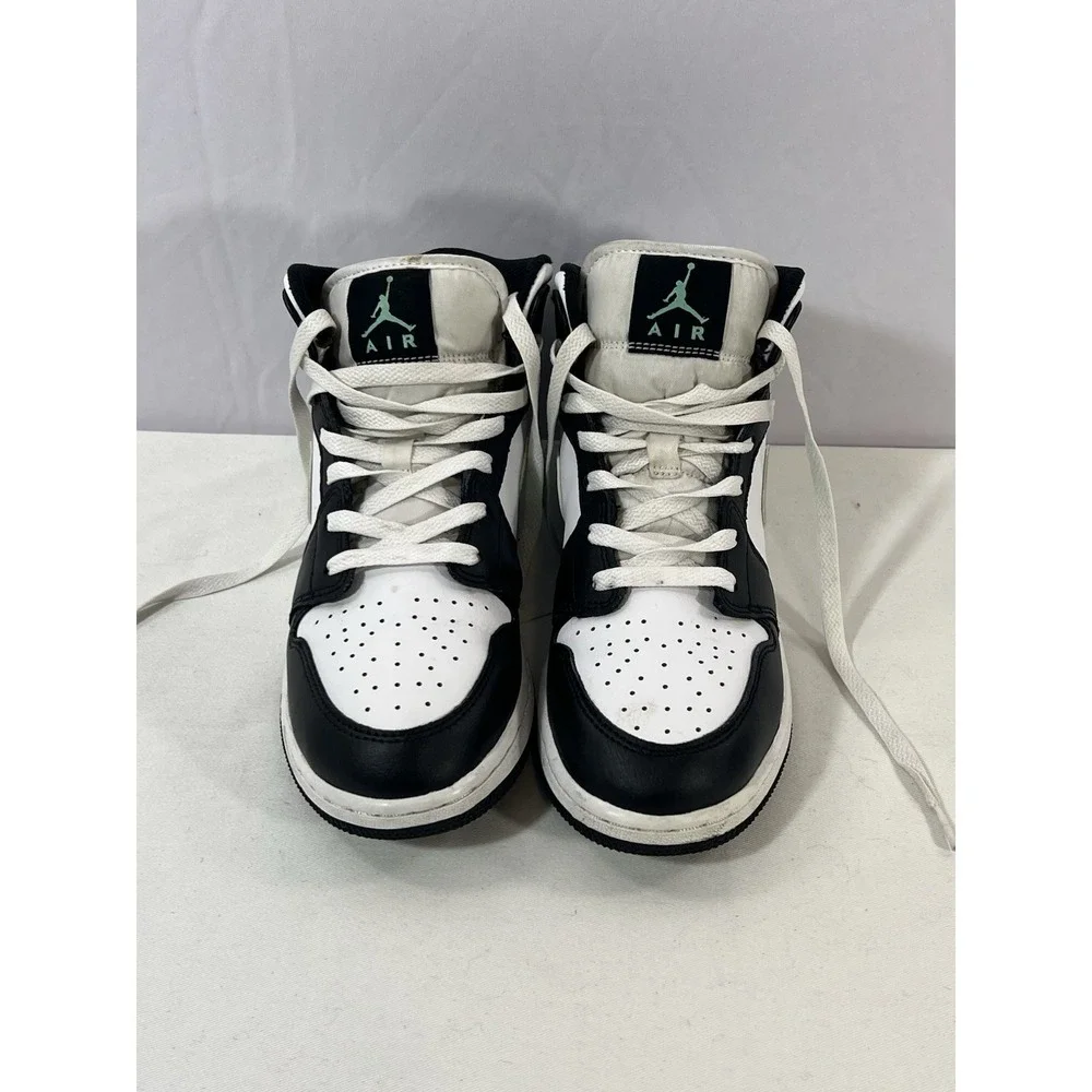 Nike Air Jordan 1 Mid White Green Glow Black DQ8423-103 Size‎ 6